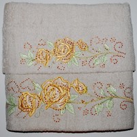 Комплект полотенец Золотая Роза (серый)