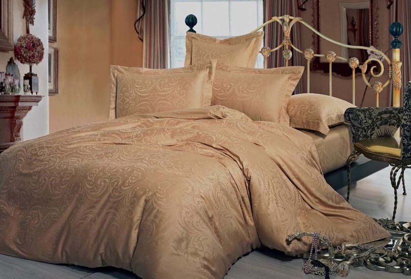 Комплект сатинового постельного белья Нотердам  арт. А-1323715 размер Семейный